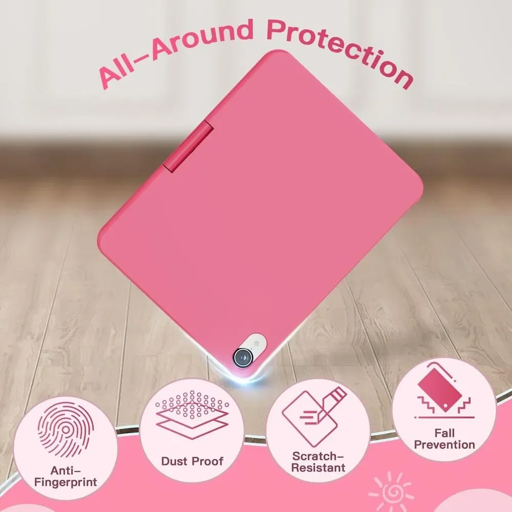 iPad mini 7 (A17 Pro, 2024) & Mini 6 (2021) Case with Keyboard, 7 Colors Backli